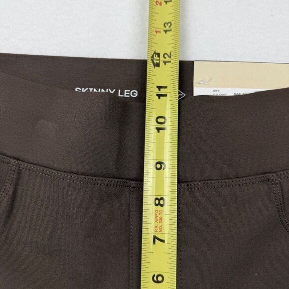 St. Johns Bay Women's Comfort Stretch Skinny Chocolate Brown Leggings Size M NWT - Picture 9 of 11